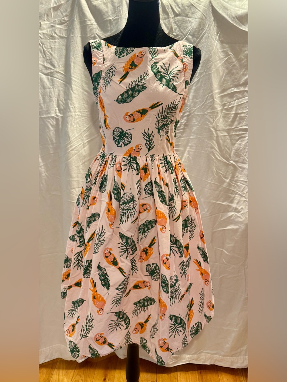 Saint Geraldine Tropical Parrot Print Dress